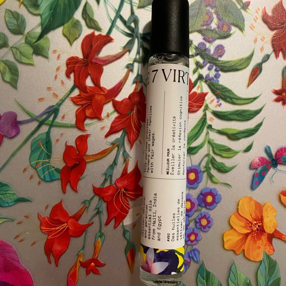 The 7 Virtue fragrance blackberry Lilly rollerball